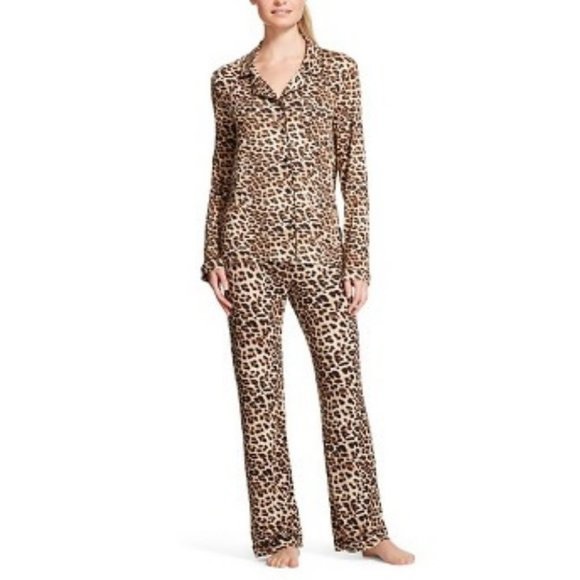 Gilligan & O'Malley Sleepwear Leopard Print Set Size S - Picture 7 of 7
